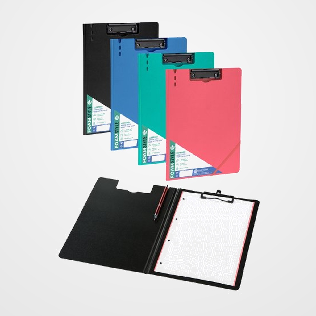 CARPETA con PINZA MINICLIP SUPERIOR CARCHIVO FOAM STYLE PP A4 VERDE