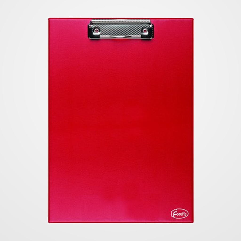 CARPETA con PINZA PORTABLOCS FOROFIS A4 ROJO