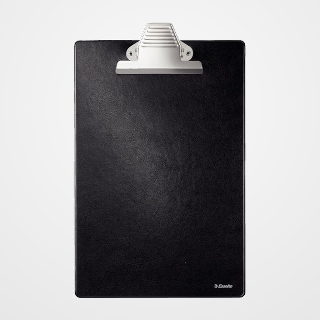 CARPETA con PINZA PORTABLOCS ESSELTE PLASTICO Fº (pinza gigante) (11601)