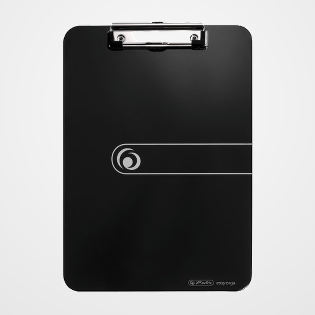 CARPETA con PINZA PORTABLOCS  HERLITZ A4 NEGRO (11205663)