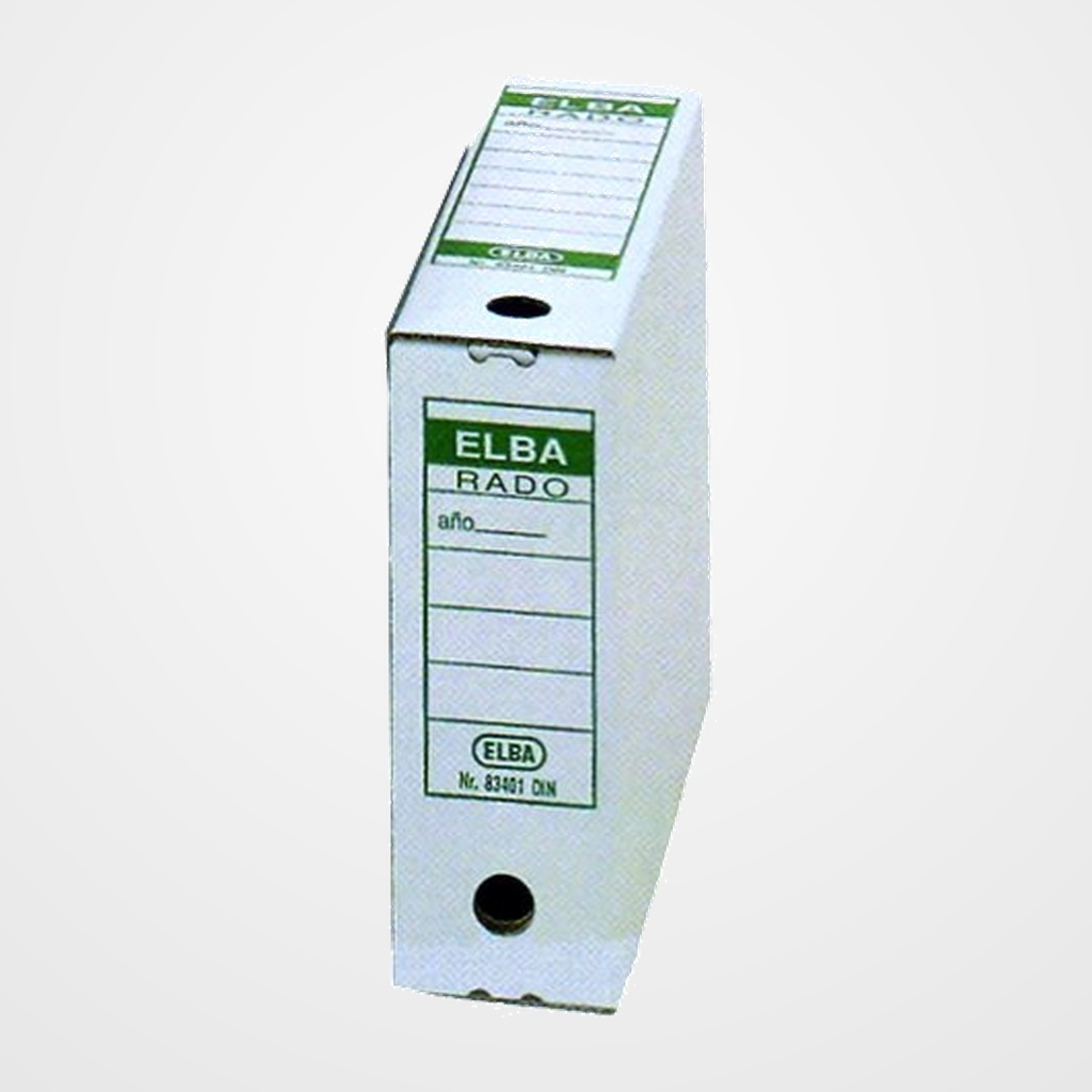 CAJA ARCHIVO DEFINITIVO CARTON ELBA A4 95mm (8340100)