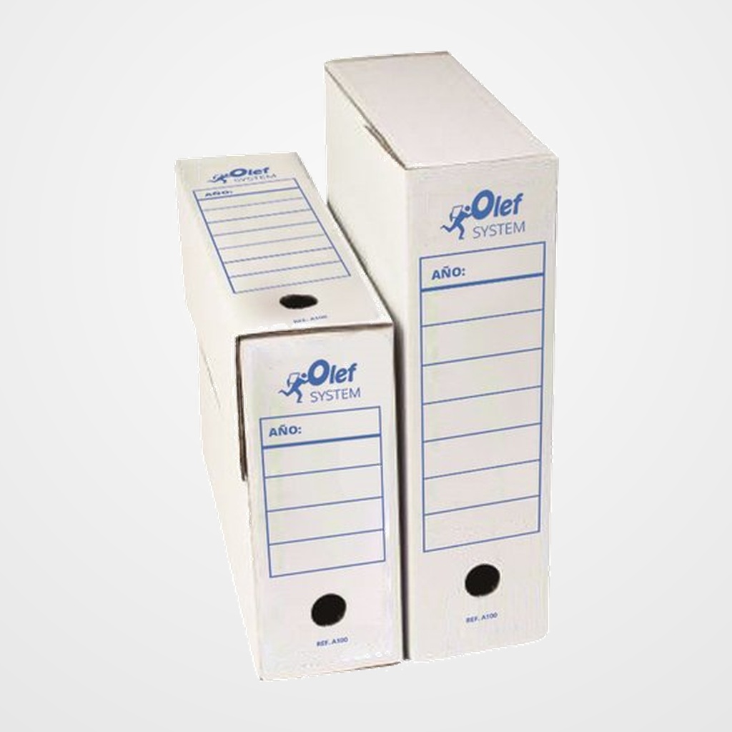 CAJA ARCHIVO DEFINITIVO OLEF CARTON Fº PROLONGADO 115mm