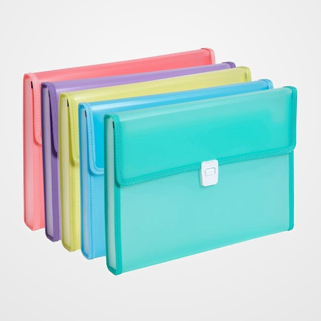 CLASIFICADOR ACORDEON EXACOMPTA CROMALINE PP TRASLUCIDO 13 DPTOS.MALETIN SURTIDO