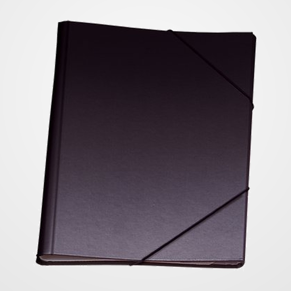 CARPETA CLASIFICADORA DOHE CARTON PLASTIF. Fº 12 DPTOS.GOMAS y SOLAPA NEGRO