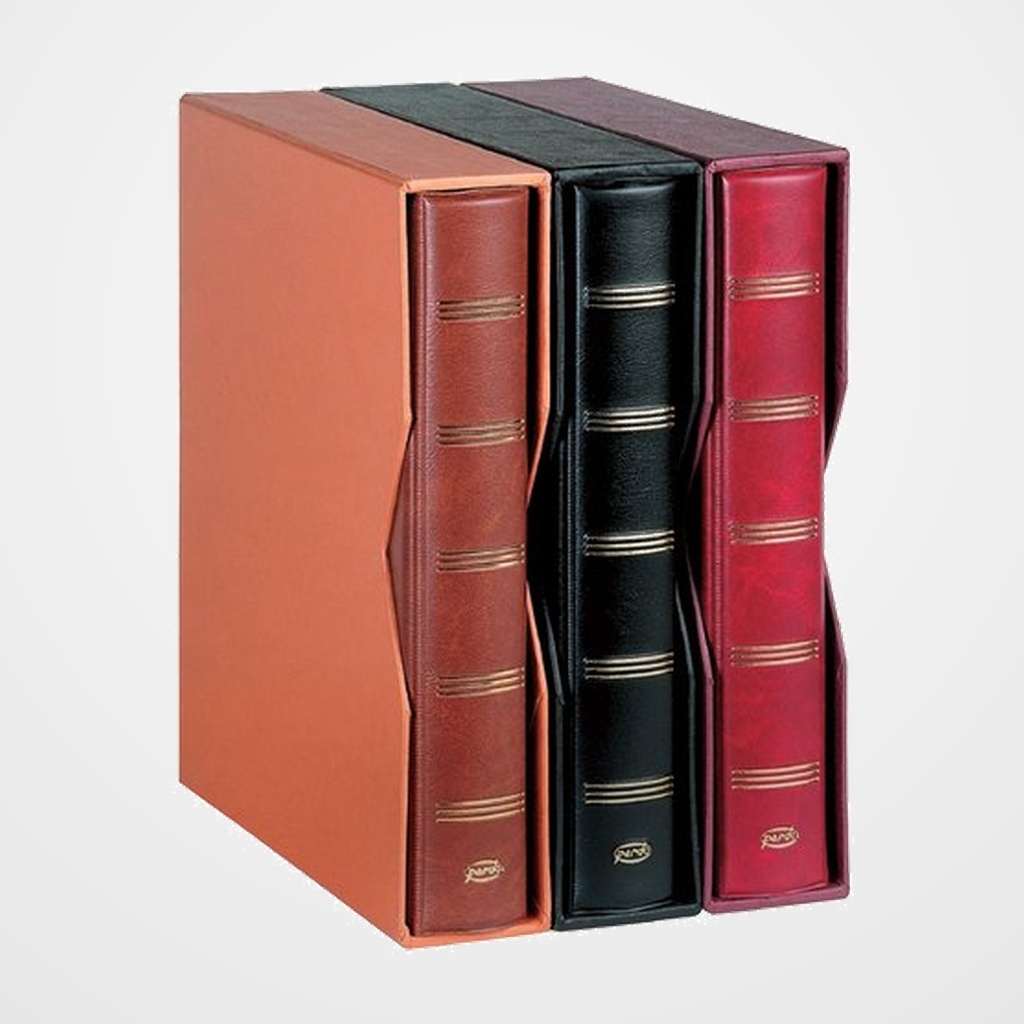 ALBUM de BILLETES PARDO 4 anillas UNIVERSAL MARRON