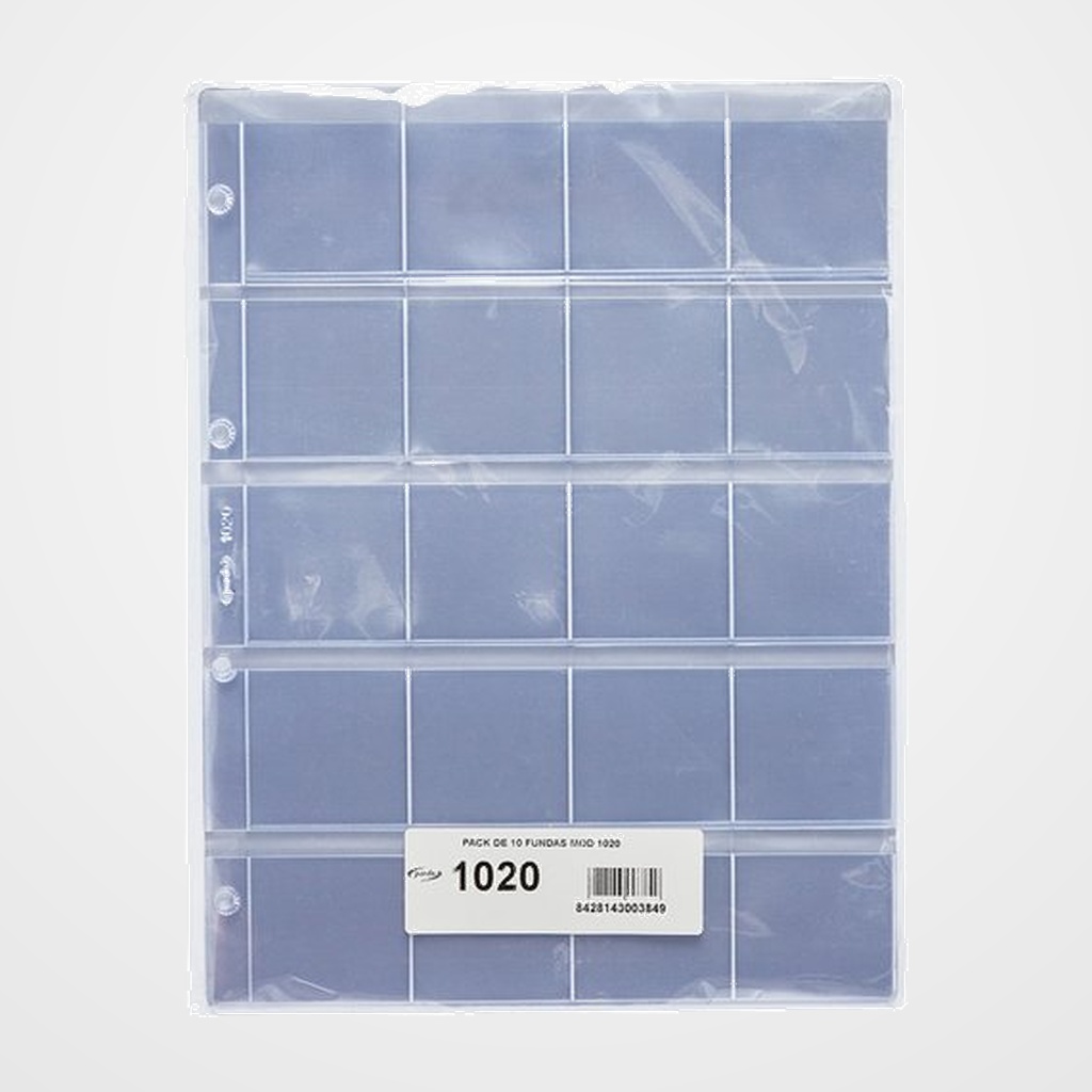 FUNDA para ALBUM de MONEDAS PARDO 20 aloj.