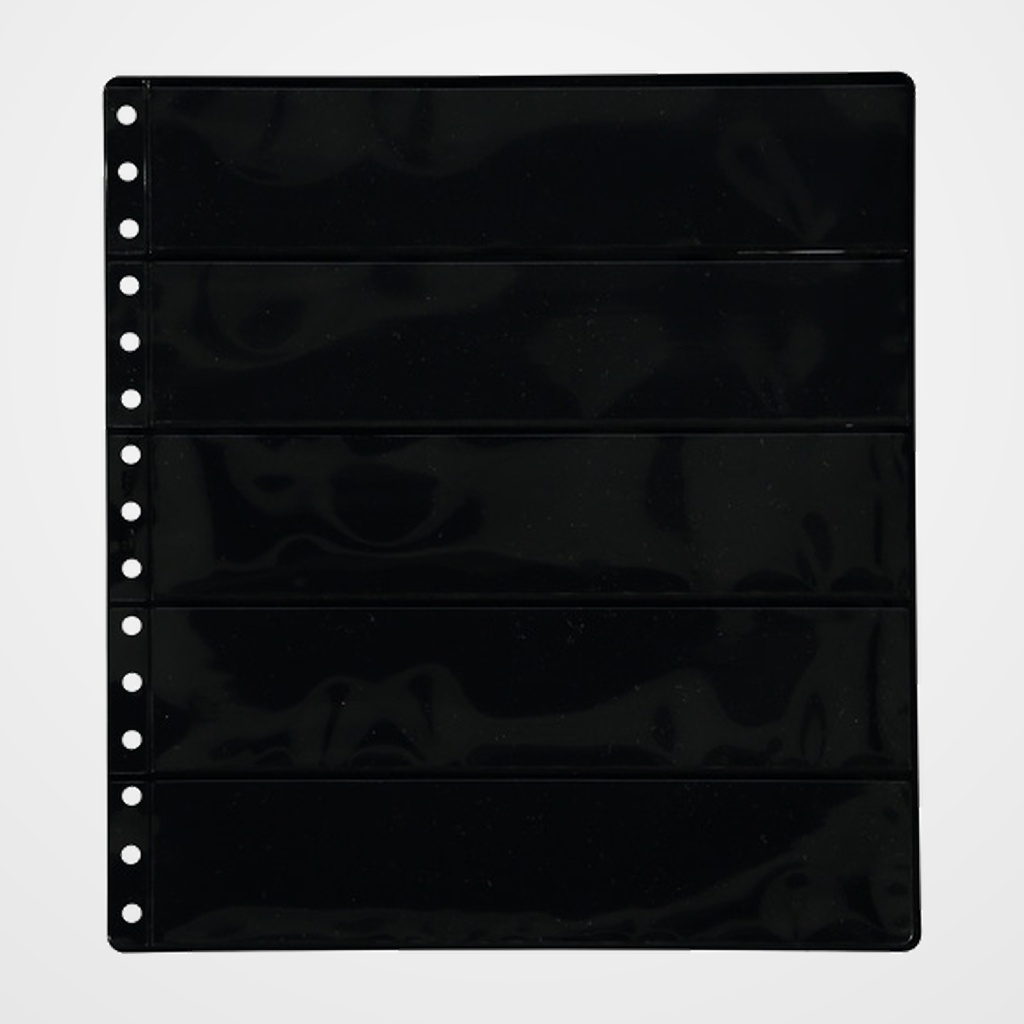 FUNDA para ALBUM de SELLOS PARDO LAM.C.NEGRA 5 aloj.lado