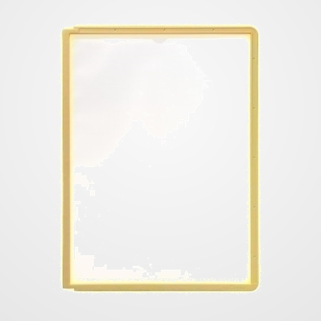 FUNDA DURABLE SHERPA A4 con MARCO AMARILLO PAQUETE de 5