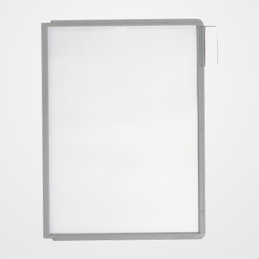 FUNDA DURABLE SHERPA A4 con MARCO GRIS PAQUETE de 5