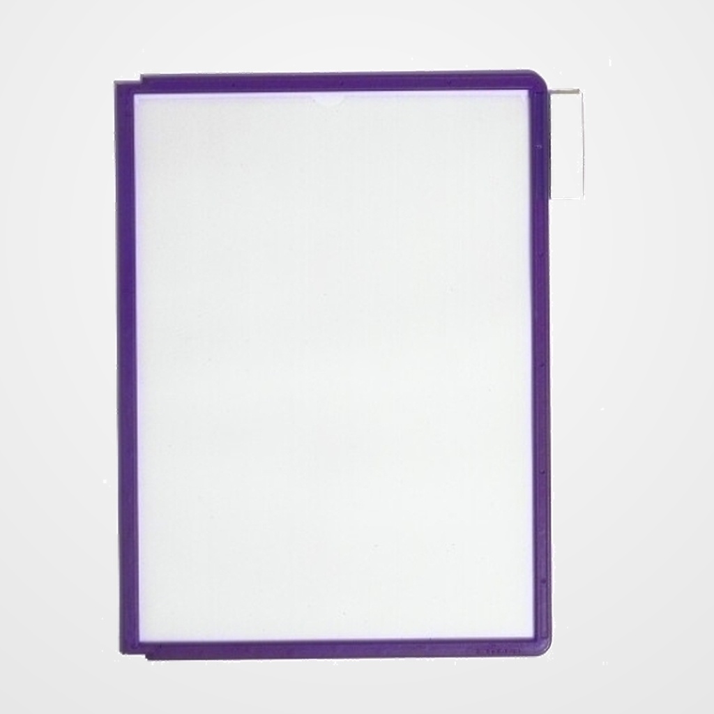 FUNDA DURABLE SHERPA A4 con MARCO VIOLETA PAQUETE de 5