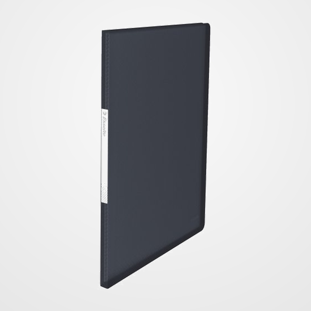 CARPETA FUNDAS (TARIFARIO) ESSELTE PP FLEXIBLE A4  40 F.  NEGRO