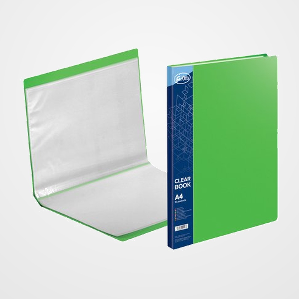 CARPETA FUNDAS (TARIFARIO) FOROFIS PVC A4 10 F VERDE