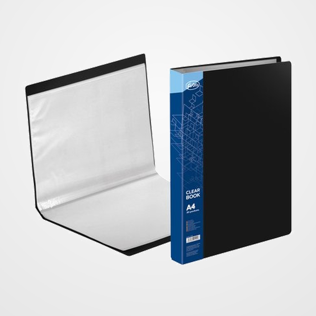 CARPETA FUNDAS (TARIFARIO) FOROFIS PVC A4 30 F NEGRO