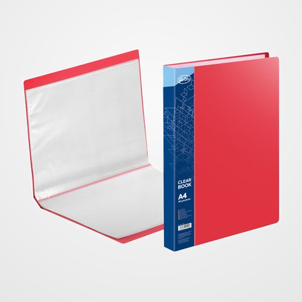 CARPETA FUNDAS (TARIFARIO) FOROFIS PVC A4 40 F ROJO