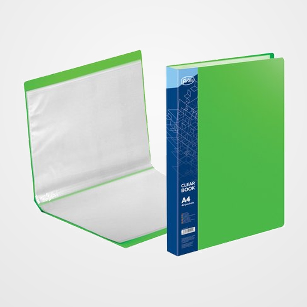 CARPETA FUNDAS (TARIFARIO) FOROFIS PVC A4 40 F VERDE