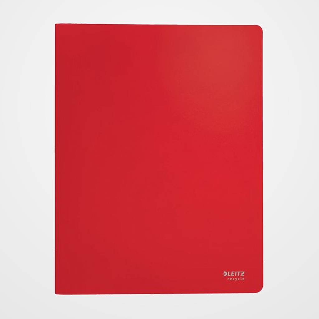 CARPETA FUNDAS (TARIFARIO) LEITZ RECYCLE A4 PP 20 F. ROJO