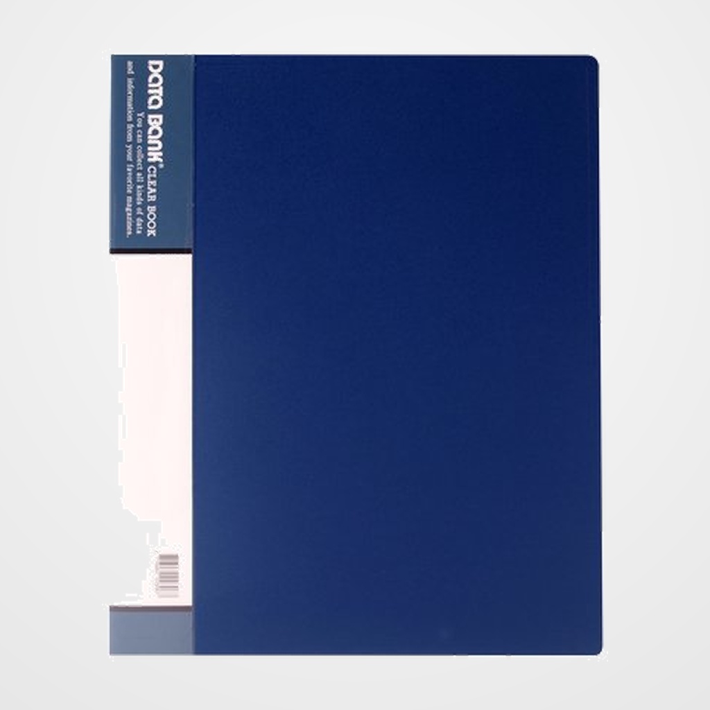 CARPETA FUNDAS (TARIFARIO) DATA BANK PP RIGIDO A4  30 F. AZUL