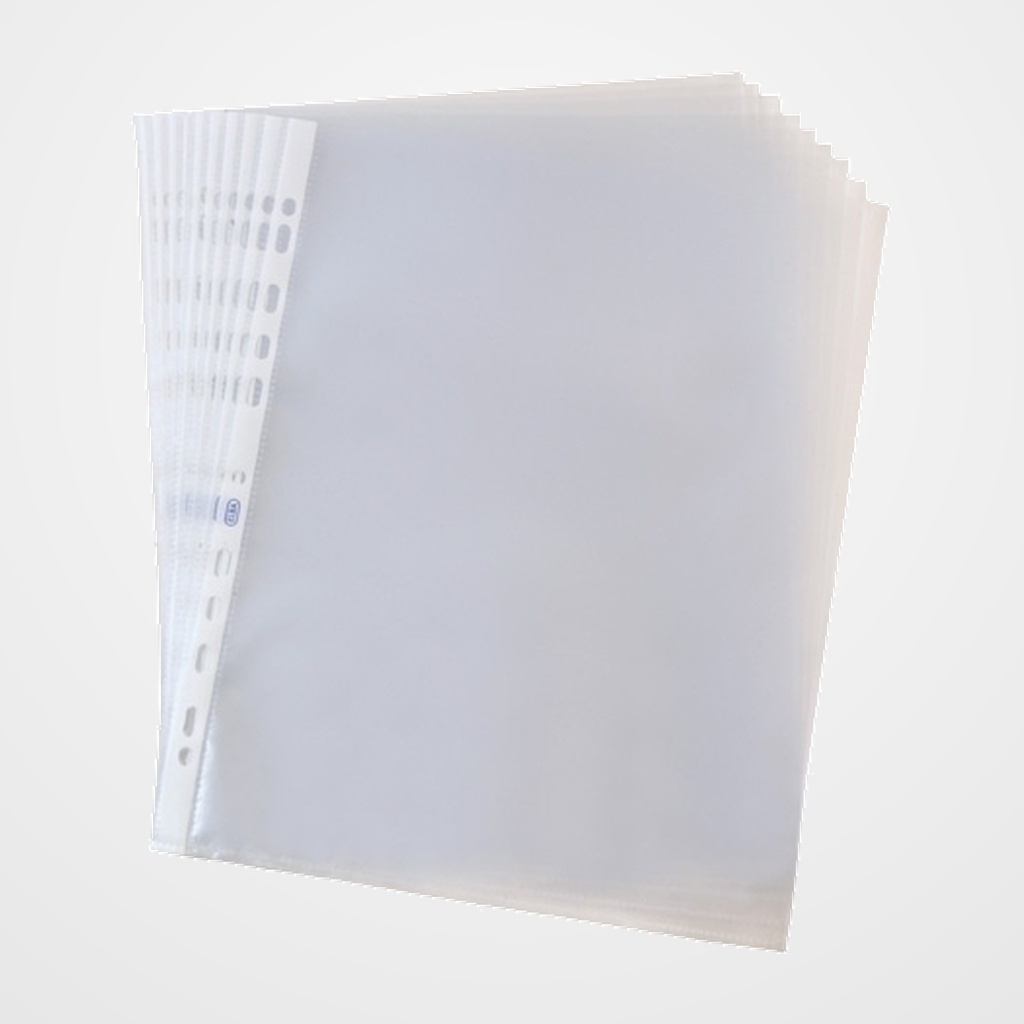FUNDA MULTITALADRO ELBA PP STANDARD 70µ CRISTAL Fº 16 TAL. PAQUETE de 100 (60020917)