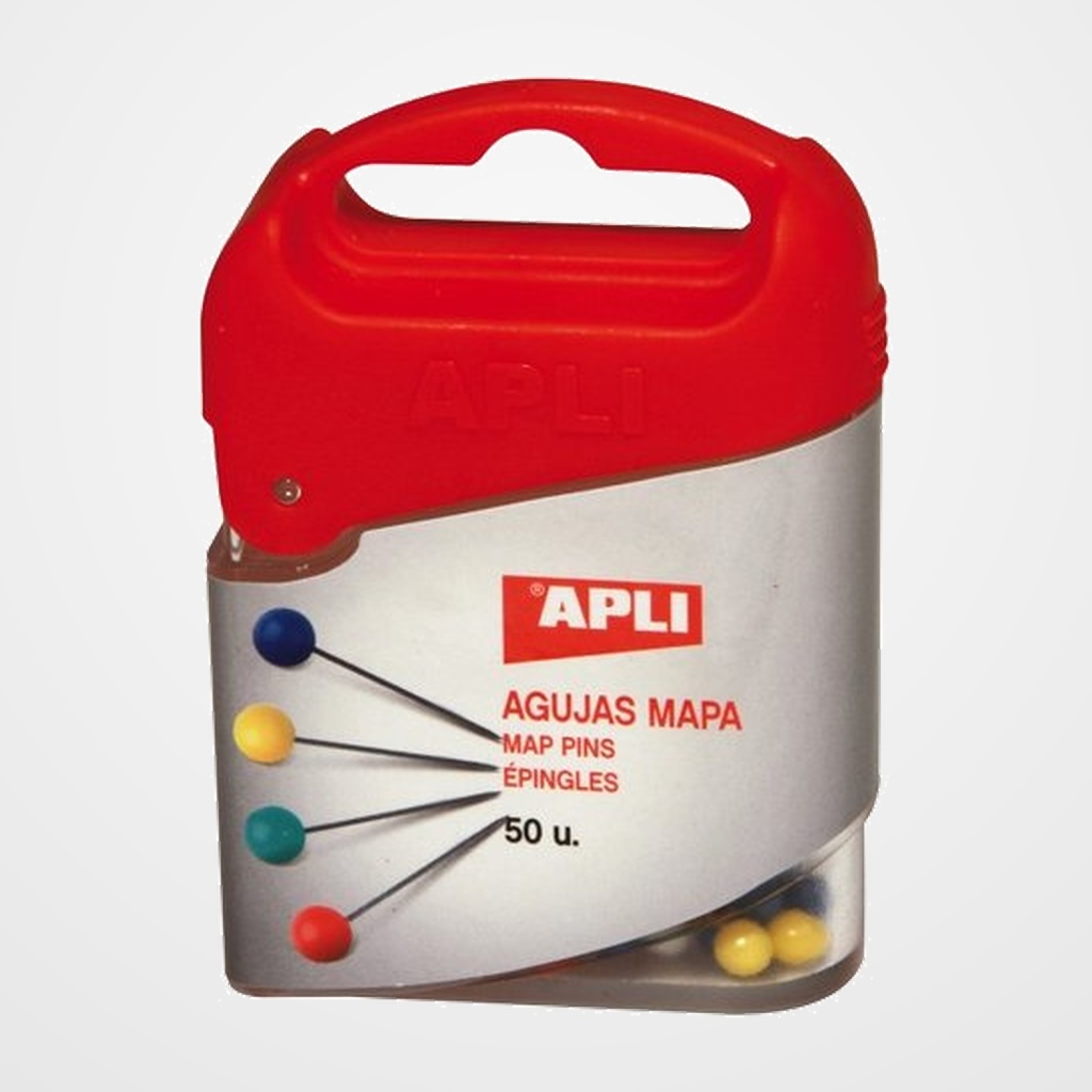 [12002025] AGUJA SEÑALIZADORA MAPA APLI 4x20 mm. AUTOSERVICIO CAJA de 50 SURTIDO