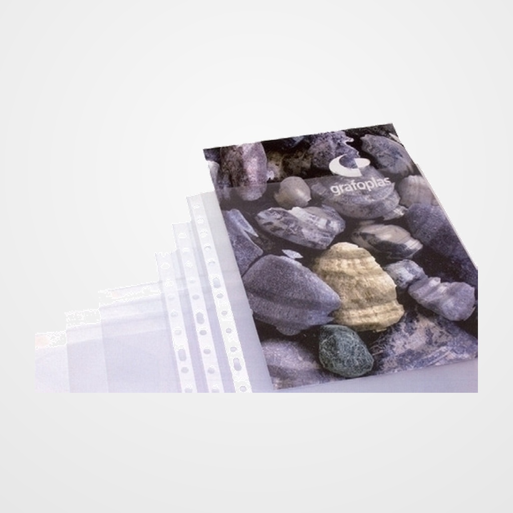 FUNDA MULTITALADRO GRAFOPLAS PP  70µ Fº 16 TAL.RFZO. PAQUETE de 100