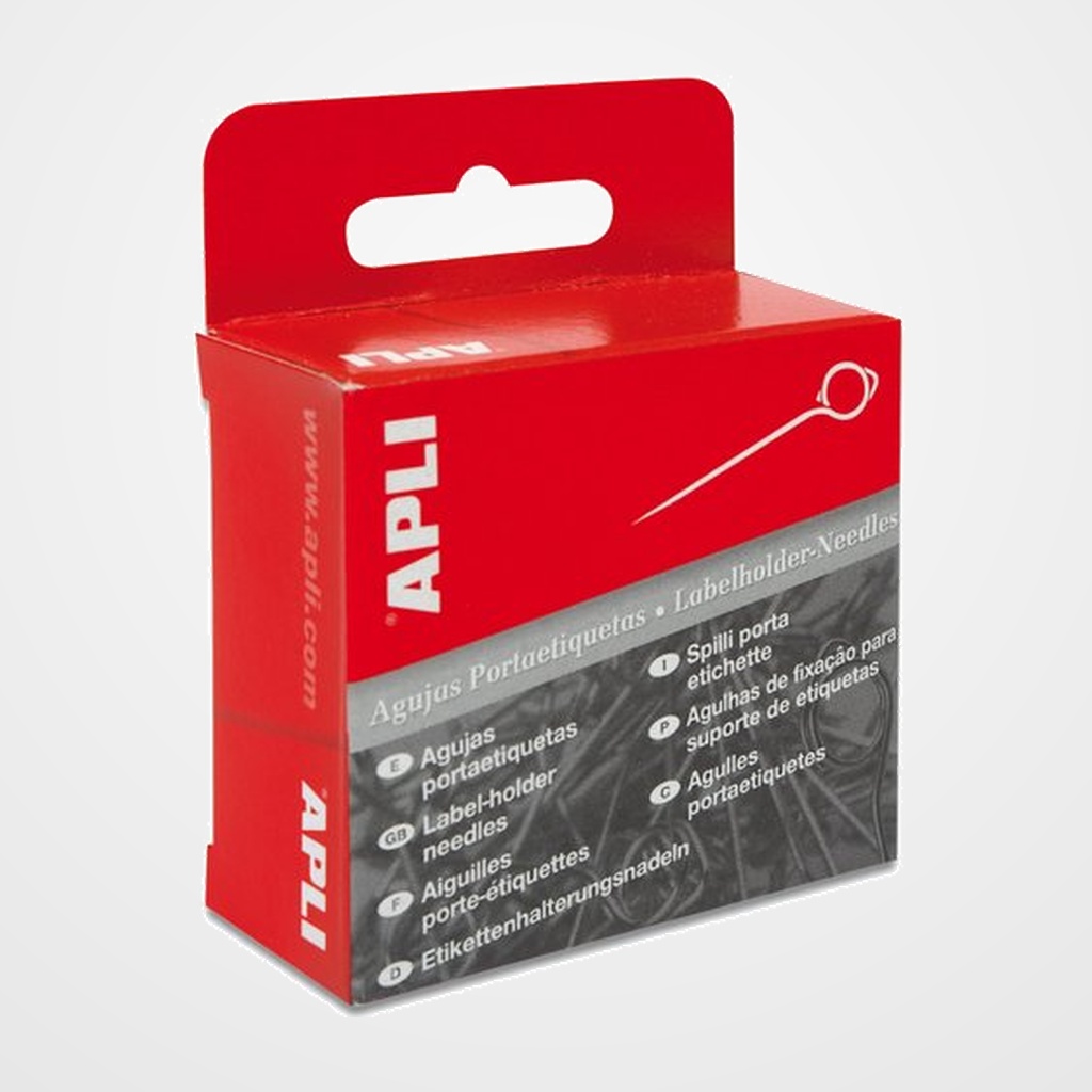[12002001] AGUJA SEÑALIZADORA PORTAETIQUETAS APLI CAJA de 100 SURTIDAS