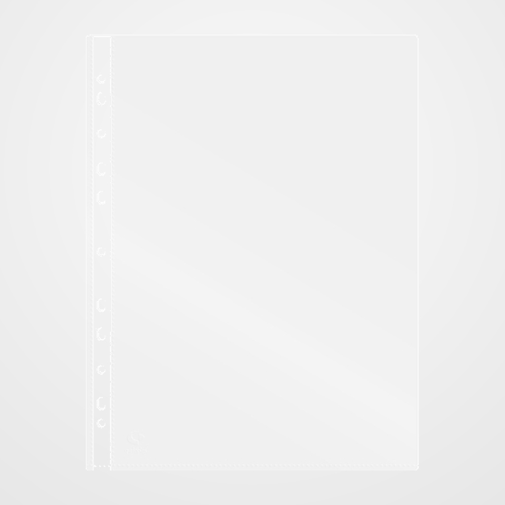 FUNDA MULTITALADRO GRAFOPLAS PP (70% RECICLADO)  70µ CRISTAL A4 11 TAL.RFZO. PAQUETE de 100