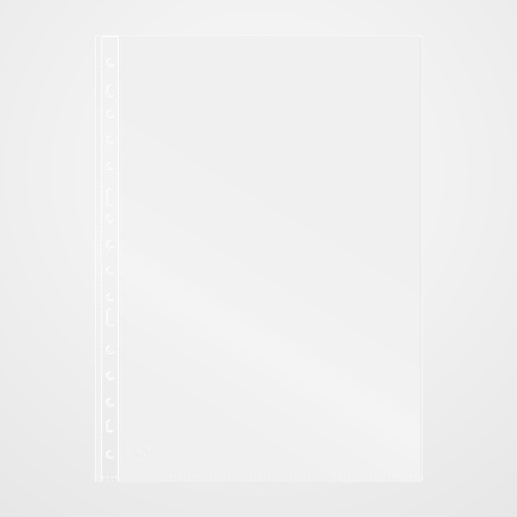 FUNDA MULTITALADRO GRAFOPLAS PP (70% RECICLADO)  70µ CRISTAL Fº 16 TAL.RFZO. PAQUETE de 100