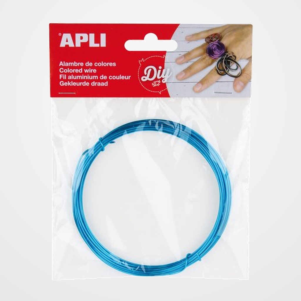 ALAMBRE APLI ø 1,5 mm. AZUL 5 METROS