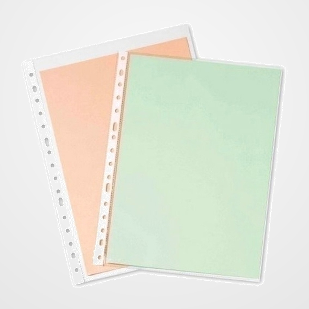 FUNDA MULTITALADRO PARDO PP 90µ CRISTAL A4 16 TAL.RFZO. PAQUETE de 100