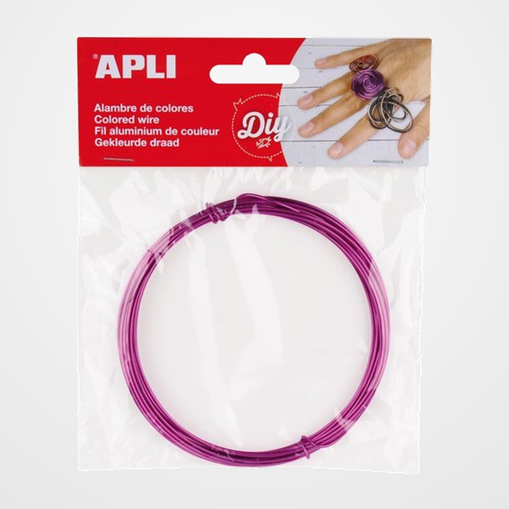 ALAMBRE APLI ø 1,5 mm. LILA 5 METROS
