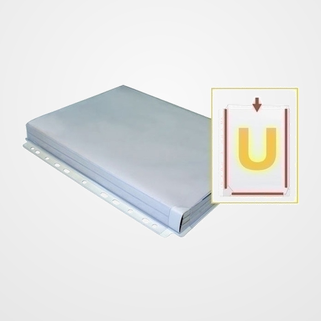 FUNDA MULTITALADRO FUELLE GRAFOPLAS 25mm PVC 180µ A4 11 TAL. U  BOLSA de 5