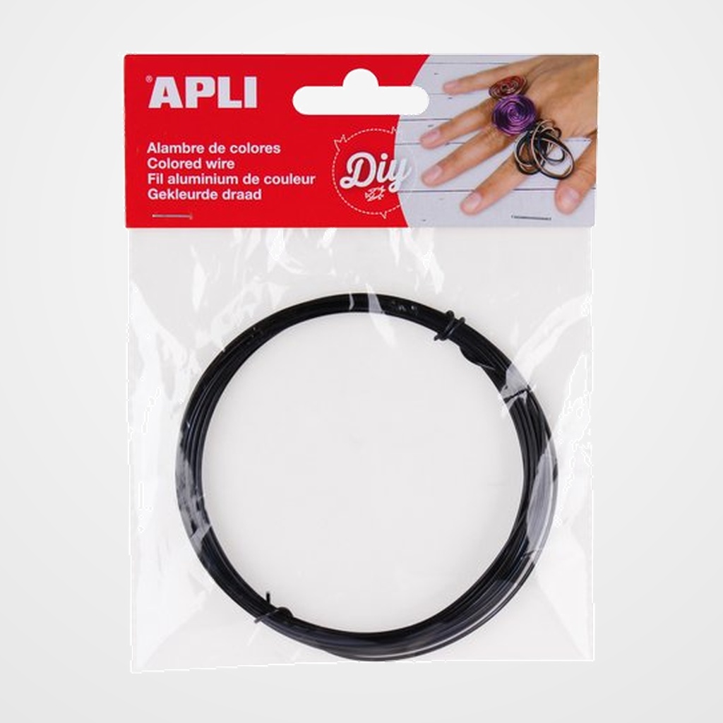 ALAMBRE APLI ø 1,5 mm. NEGRO 5 METROS