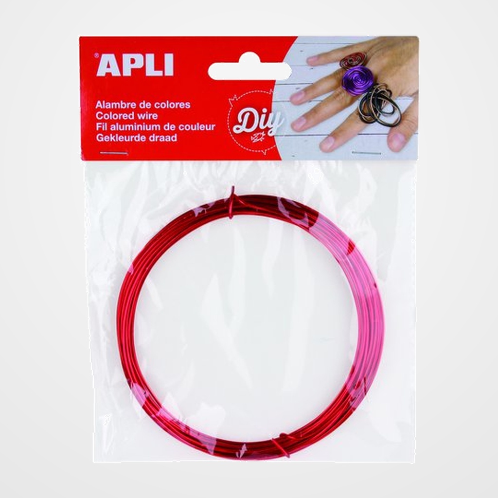 ALAMBRE APLI ø 1,5 mm. ROJO 5 METROS