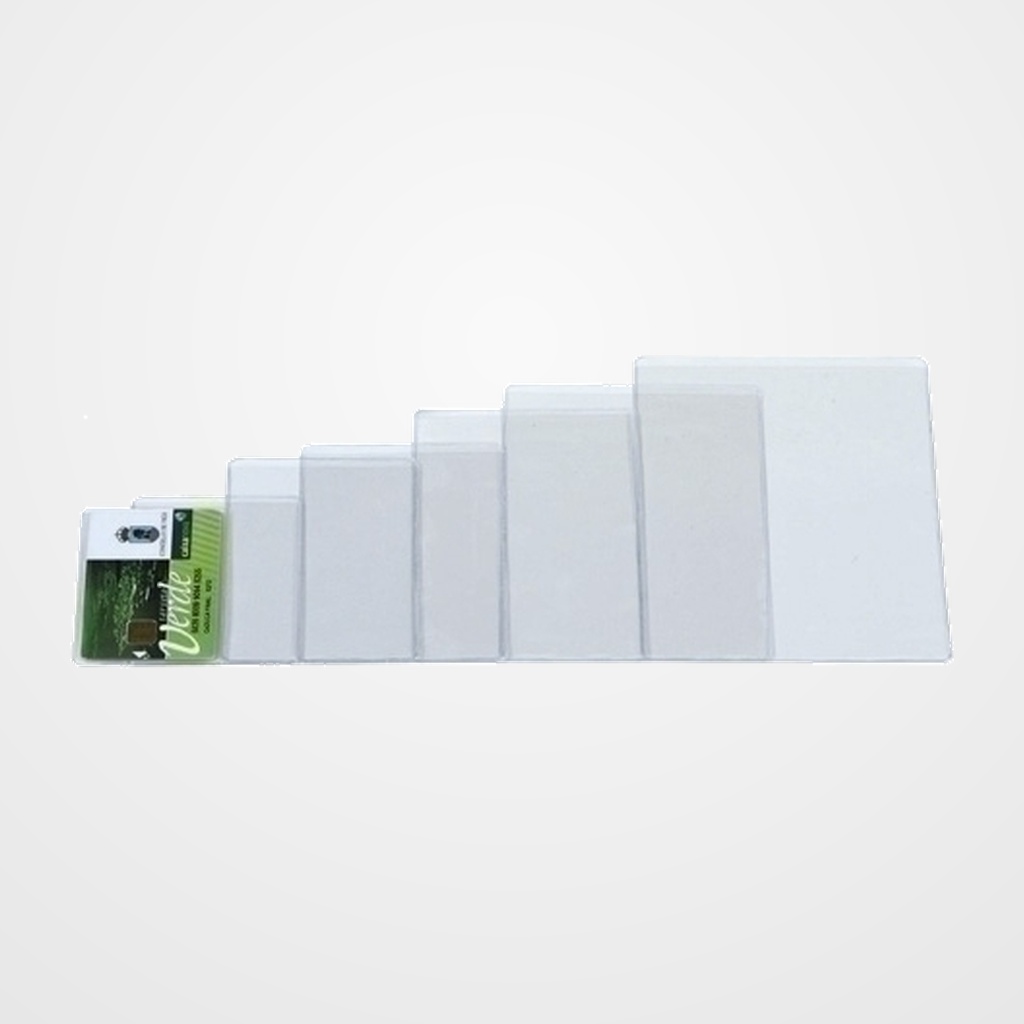 FUNDA PORTACARNET IBERPLAS PVC 150µ REBAJE PL.NJ.40Q 75x110mm PAQUETE de 50