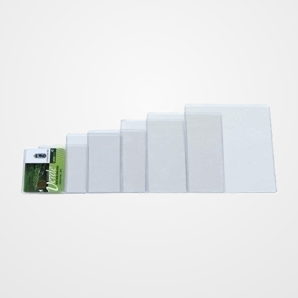 FUNDA PORTACARNET IBERPLAS PVC 150µ REBAJE PL.NJ.70Q 105x155mm PAQUETE de 50