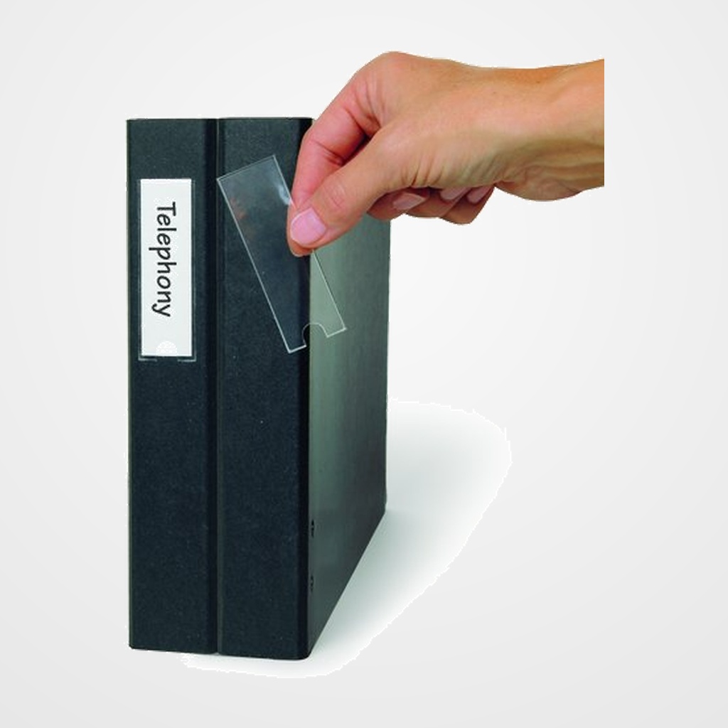 FUNDA ADHESIVA 3L 25x75 BOLSILLO para ETIQUETAS BOLSA DE 12