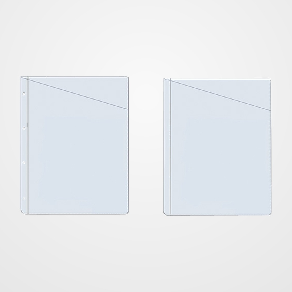 FUNDA para PLANOS GRAFOPLAS PVC 100µ A4 CORTE DIAGONAL sin TAL. PAQUETE de 100