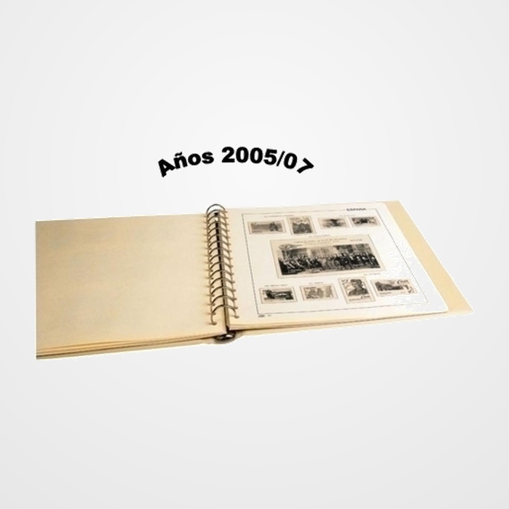 ALBUM de SELLOS PARDO SUPLEMENTO ANUAL ILUSTRADO AÑO 2005