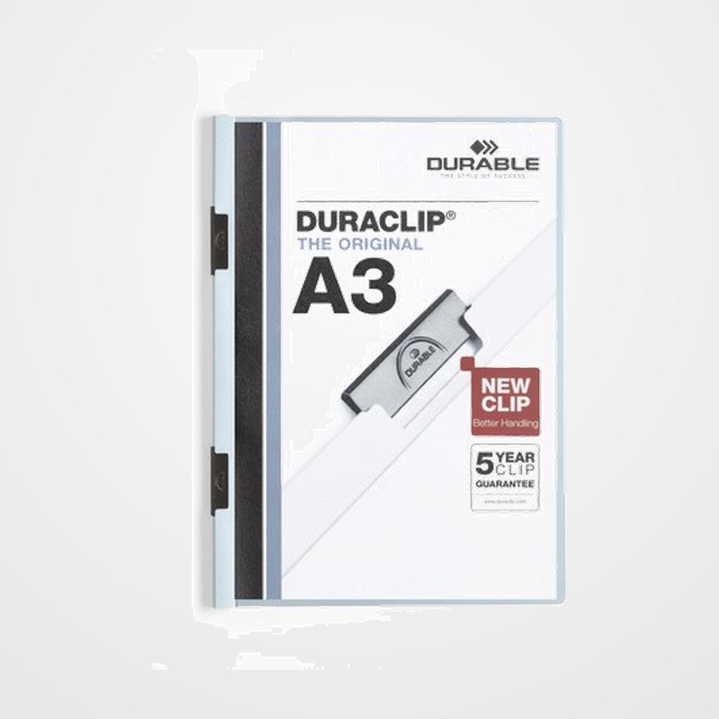 DOSIER CLIP DURACLIP PVC A3 2218 2 pinzas METAL 60h