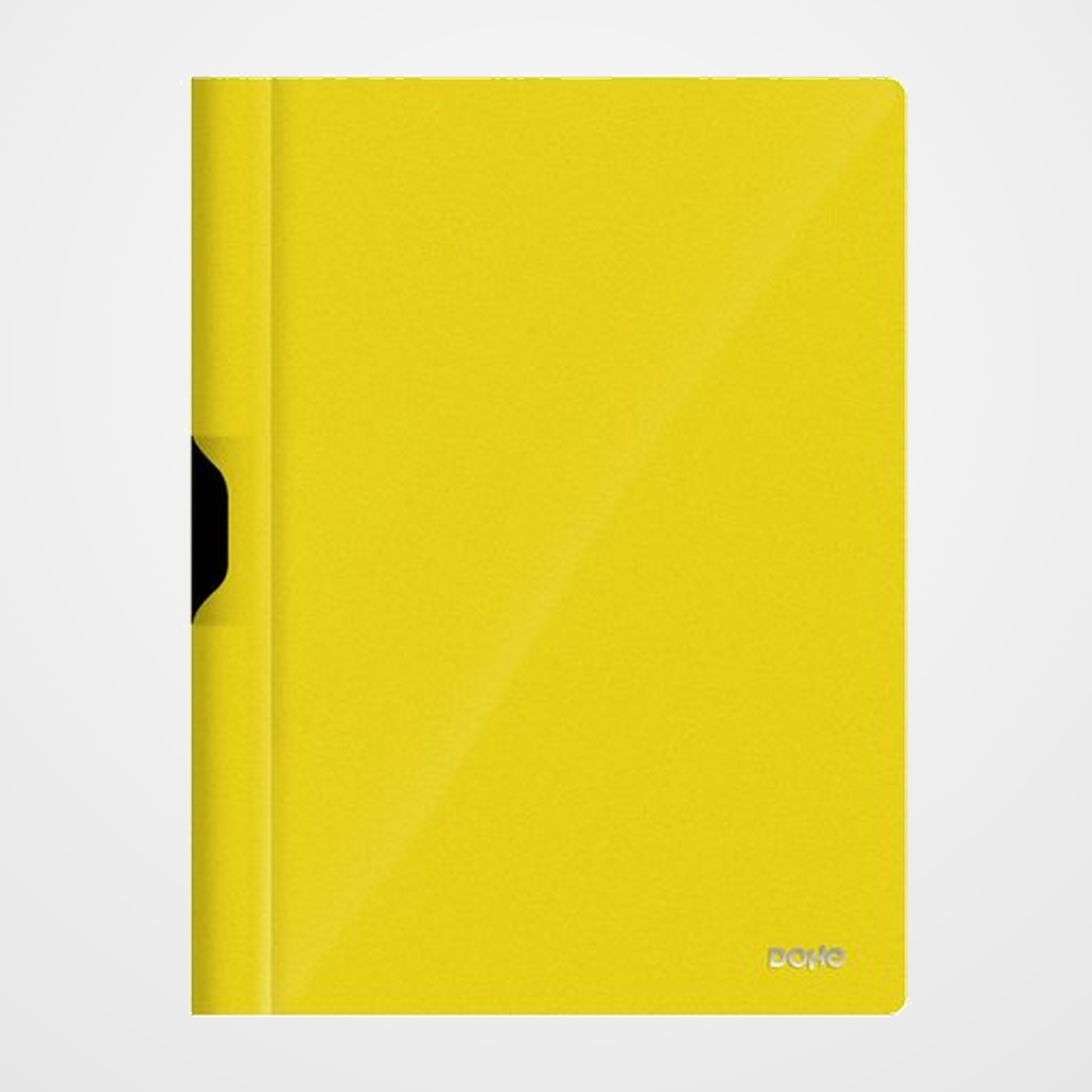 [18001551] DOSIER CLIP PP A4 pinza METAL 30h AMARILLO