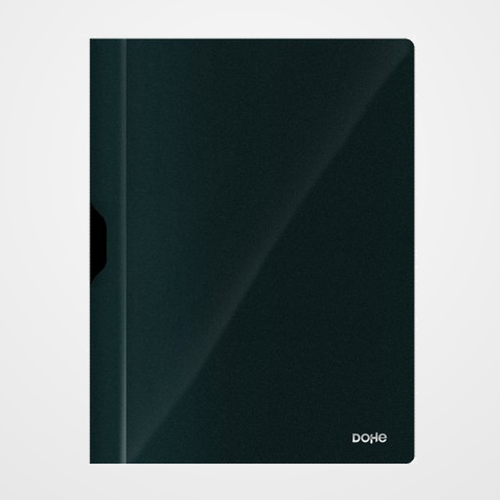 DOSIER CLIP PP A4 pinza METAL 30h NEGRO