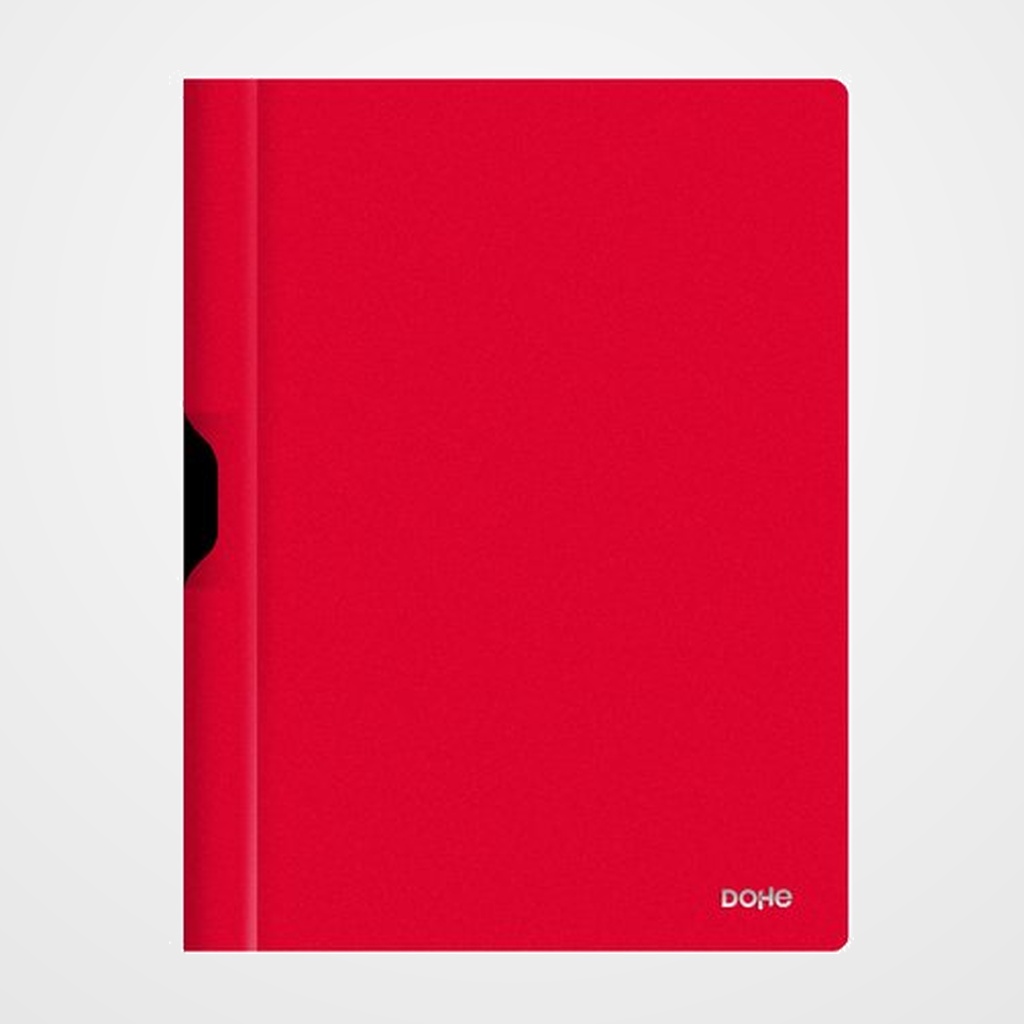DOSIER CLIP PP A4 pinza METAL 30h ROJO