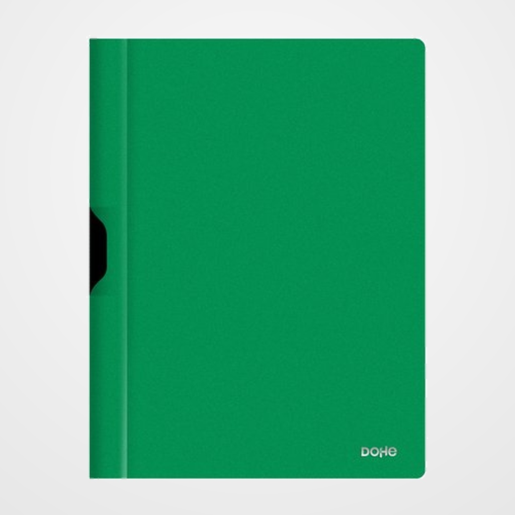 DOSIER CLIP PP A4 pinza METAL 30h VERDE