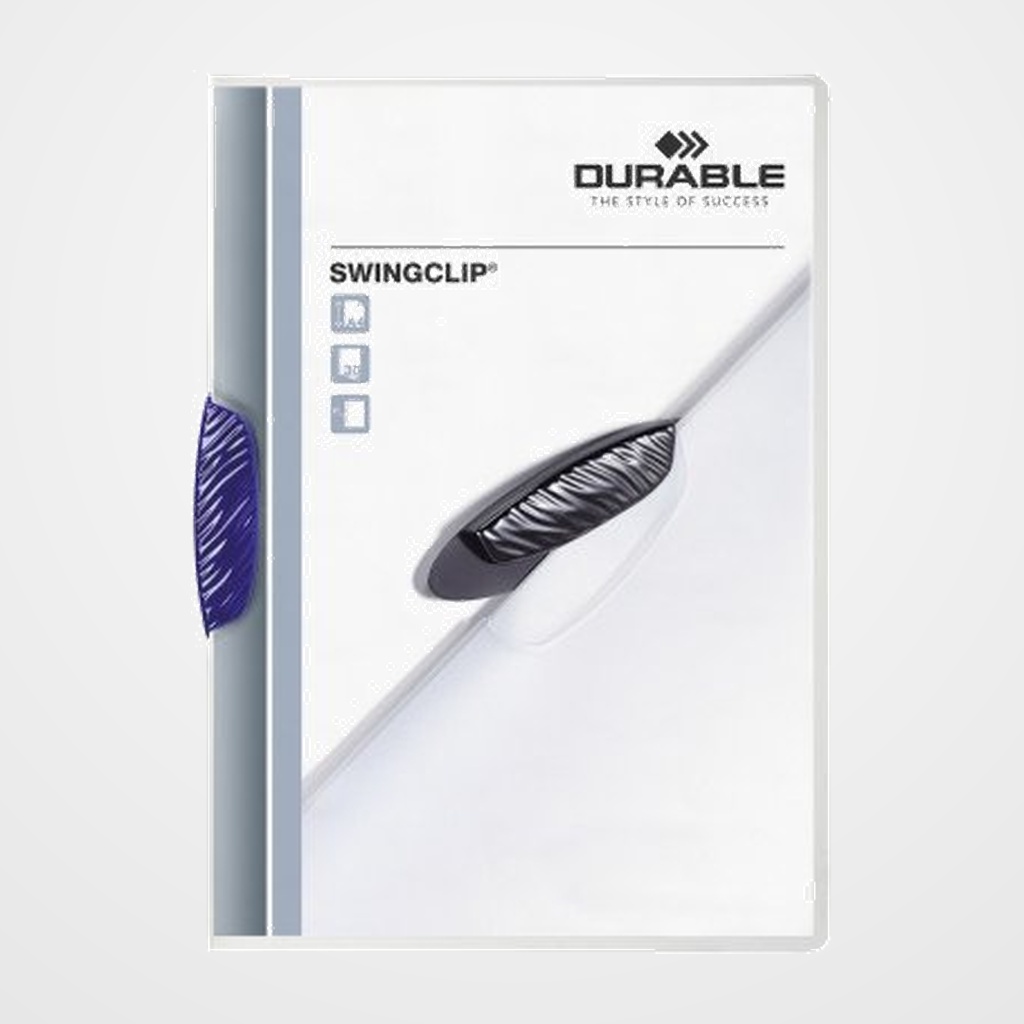 DOSIER CLIP SWINGCLIP PP A4 2260 pinza PLASTICO PIVOT.OPACO 30h AZUL OSCURO