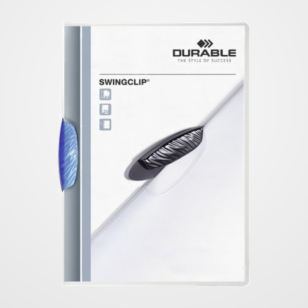 DOSIER CLIP SWINGCLIP PP A4 2260 pinza PLASTICO PIVOT.TRANSL.30h AZUL