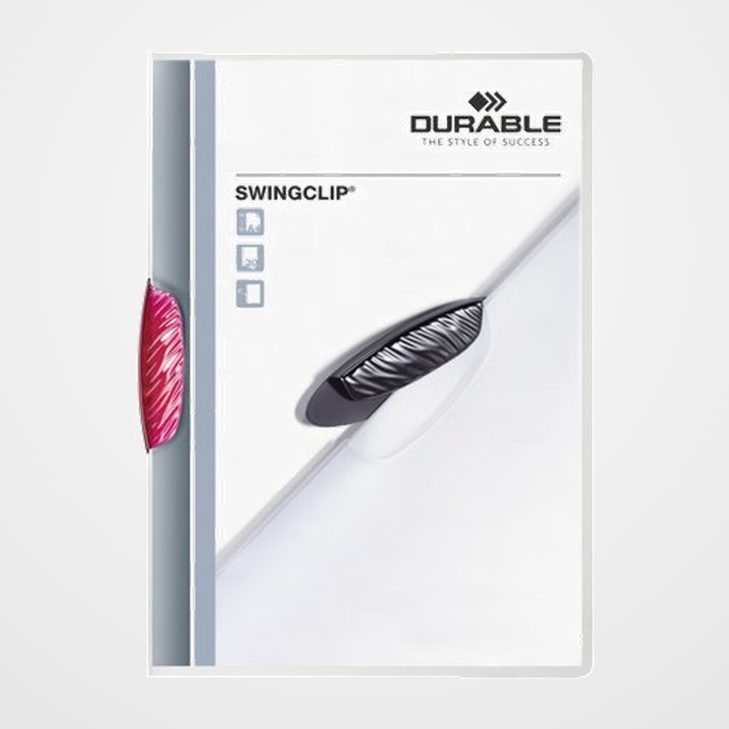 DOSIER CLIP SWINGCLIP PP A4 2260 pinza PLASTICO PIVOT.TRANSL.30h PURPURA