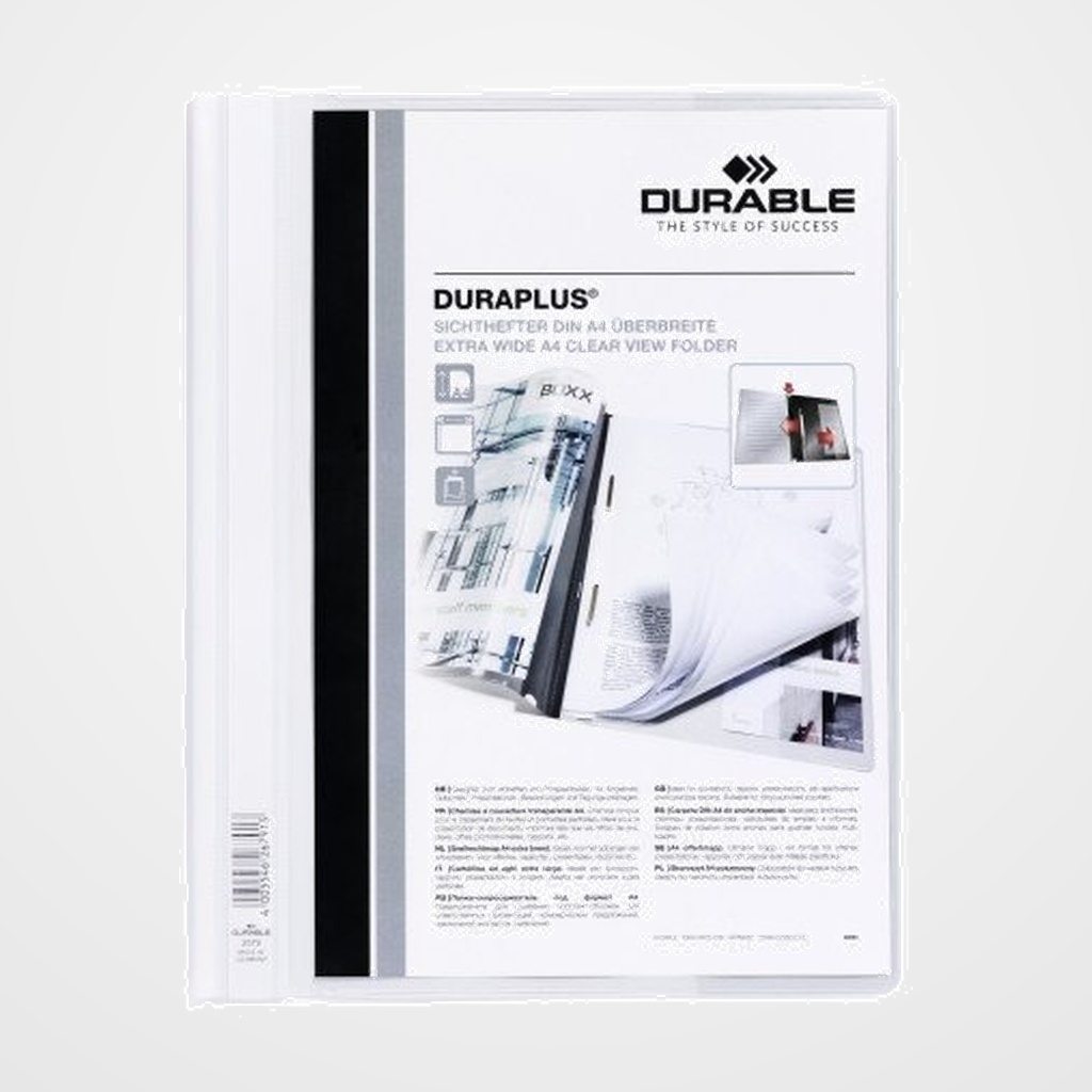 [18001054] DOSIER FASTENER DURABLE DURAPLUS 2579 A4 BLANCO