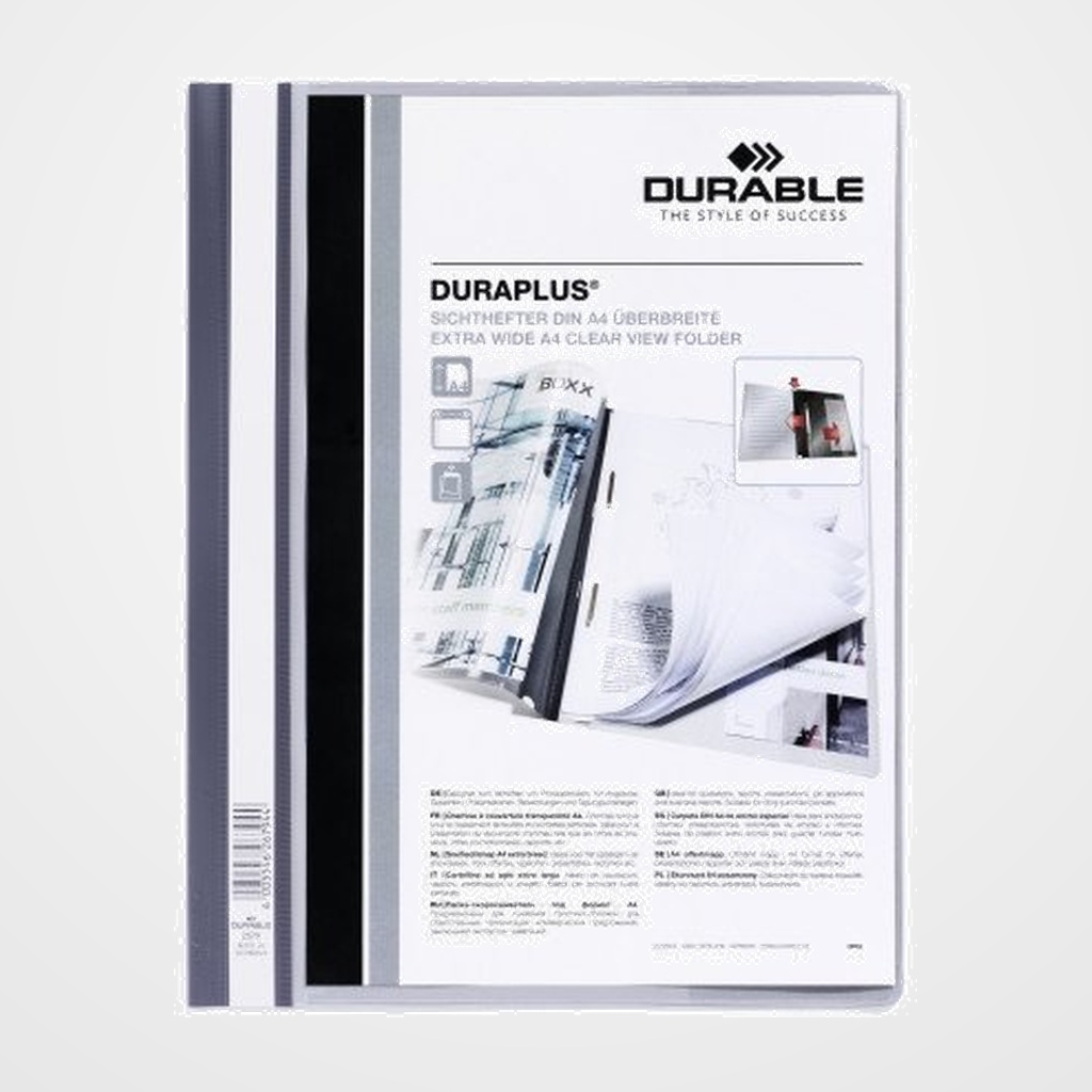 DOSIER FASTENER DURABLE DURAPLUS 2579 A4 GRIS