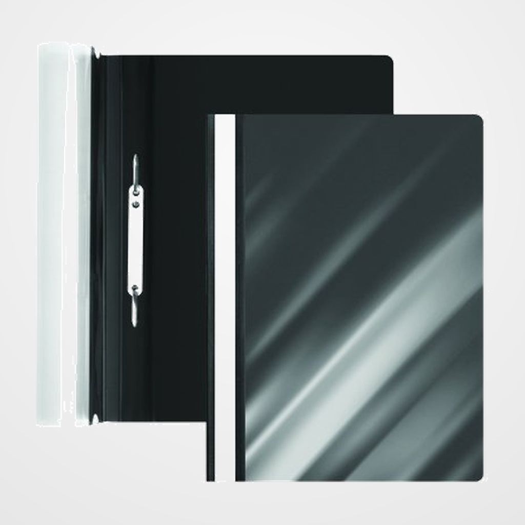 DOSIER FASTENER FOROFIS PVC A4 NEGRO MATE