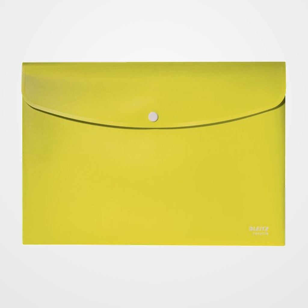 DOSIER SOBRE LEITZ RECYCLE PP OPACO BROCHE A4 AMARILLO